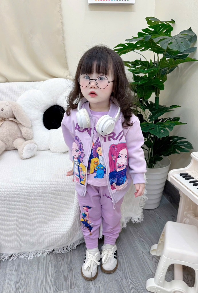 SET DÀI 3 MÓN HUNTRAX TÍM BÉ GÁI