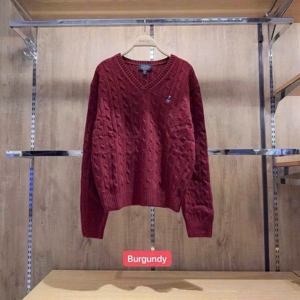 LEN CỔ TIM ĐỎ BURGUNDY HOT HIT NỮ THU ĐÔNG