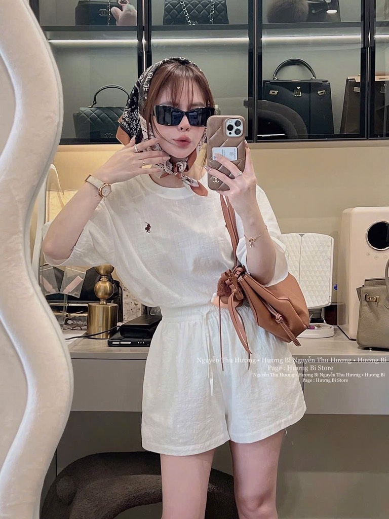 SET BỘ NỮ THÊU NGỰA KÈM KHĂN NỮ