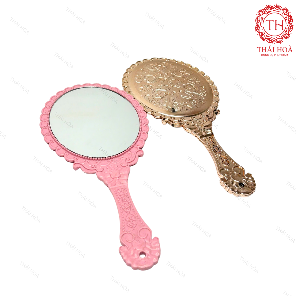 Gương Công Chúa Chrome Dành Cho Phun Xăm – Thiết Kế Sang Trọng, Chất Liệu Cao Cấp, Phụ Kiện Decor Spa Đẹp