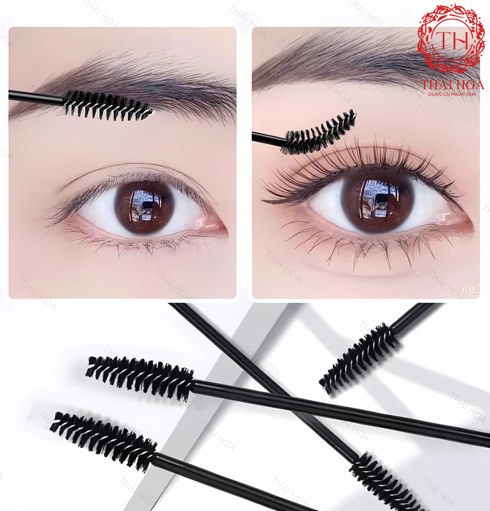 Chổi Chải Mày Tiện Lợi Dành Cho Phun Xăm thẩm Mĩ