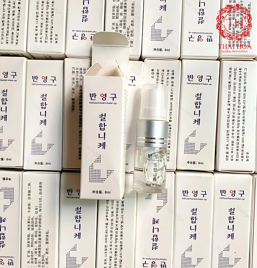 Dưỡng Hàn Trắng Không Màu Chăm Sóc Chân Mày Môi Sau Xăm 8ml