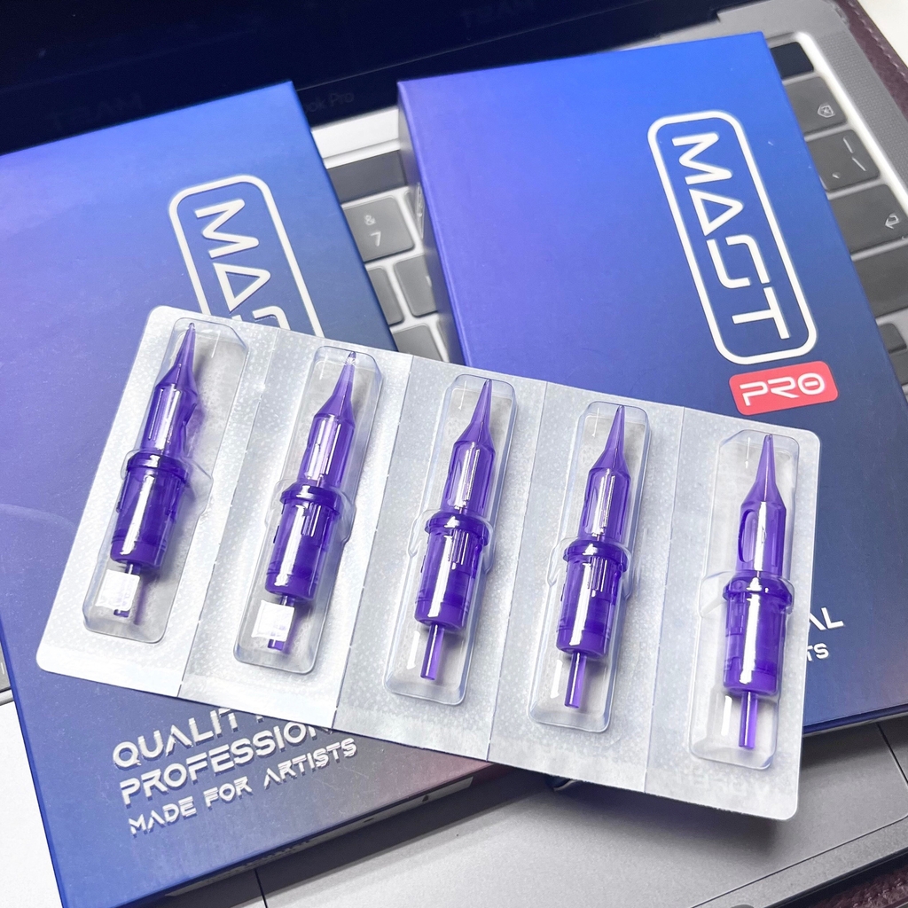 Kim Pen Mast Chính Hãng Hộp Màu Tím - Kim Phun Xăm Cho Máy Pen Siêu Bén