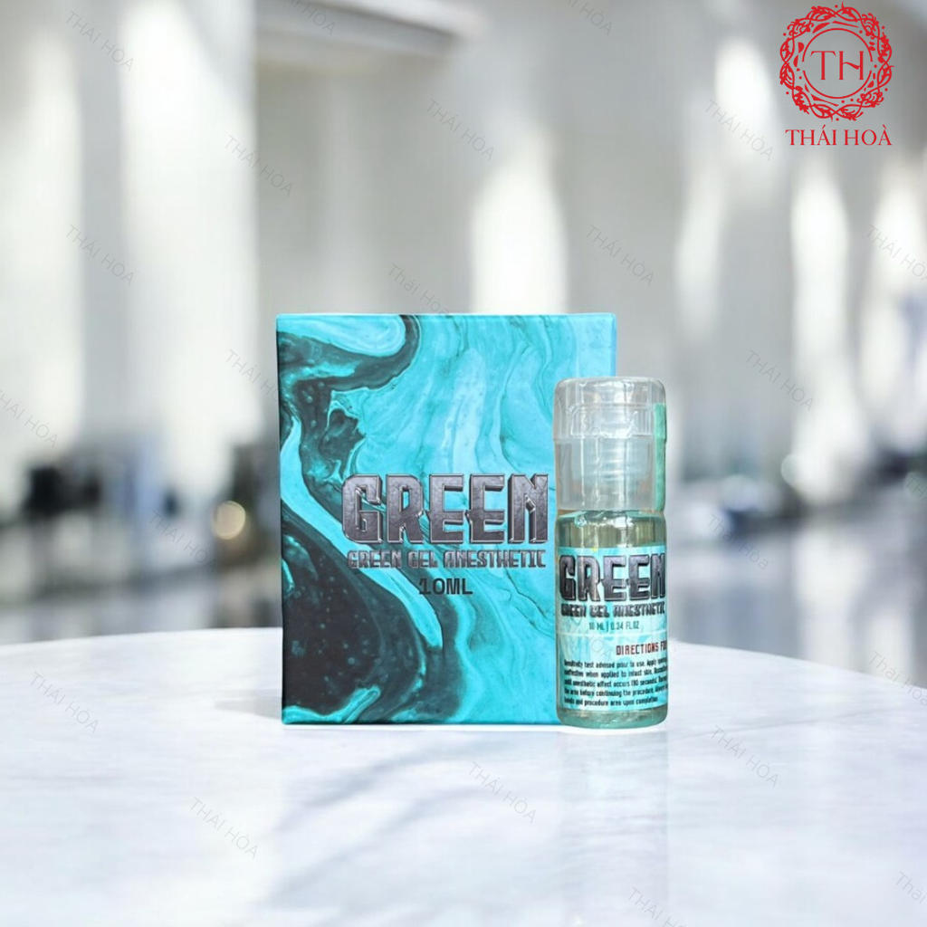 Tê Xanh Green Gel Chính Hãng - Tê Trợ Hiệu Quả Trong Phun Xăm Thẩm Mỹ (Chai 10ml)