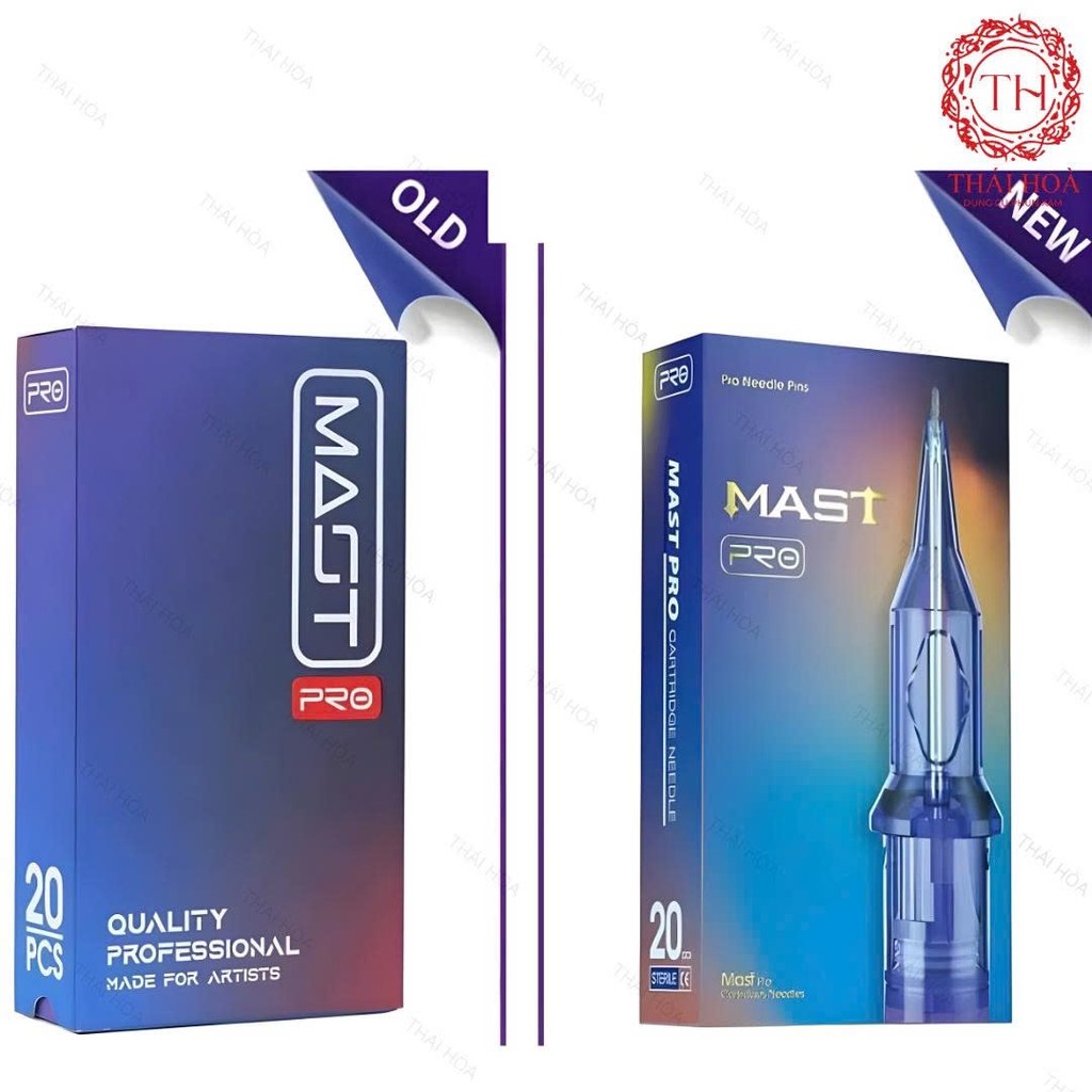 Kim Pen Mast Chính Hãng Hộp Màu Tím - Kim Phun Xăm Cho Máy Pen Siêu Bén