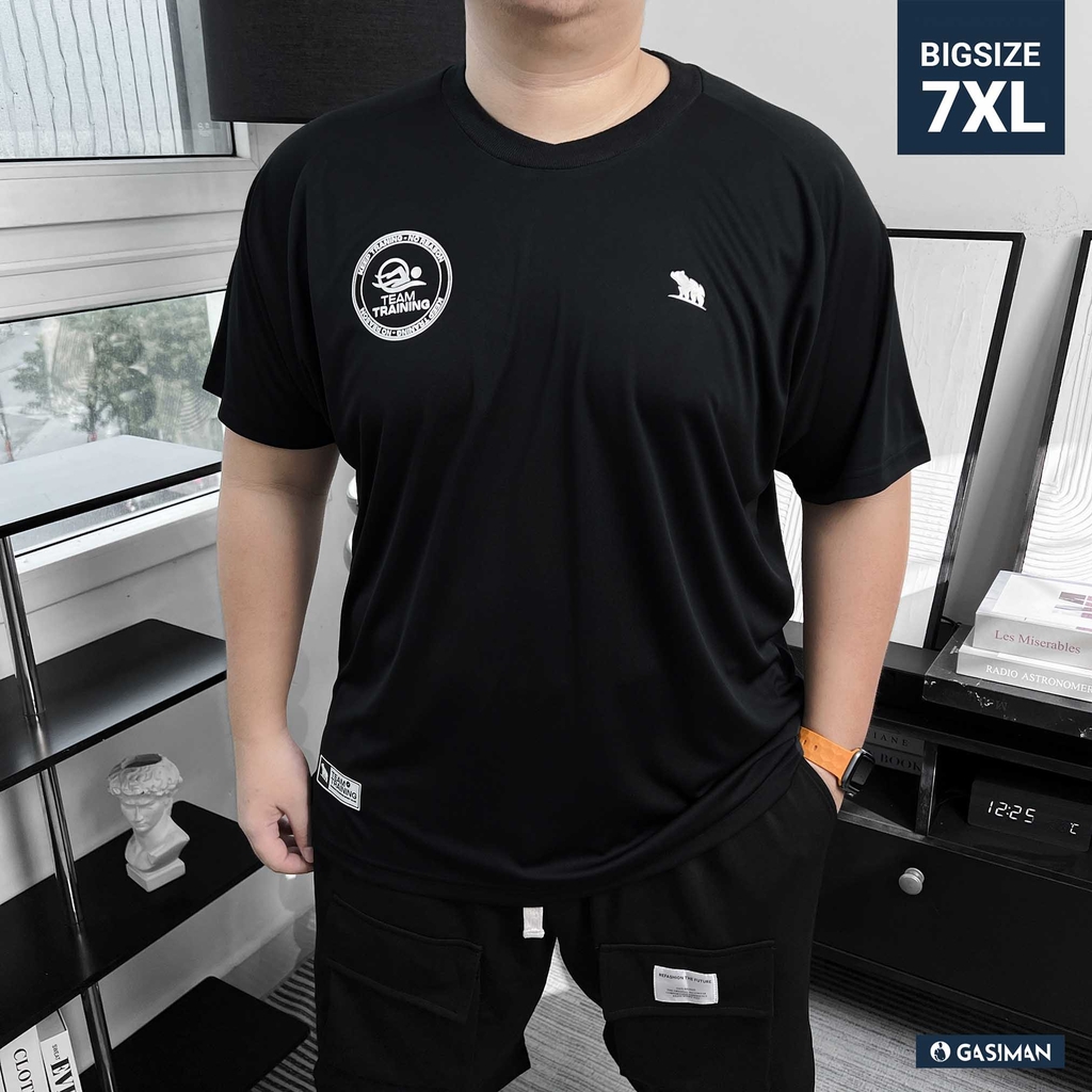 Áo Thun Thể thao Big size Freestyle Stroke màu Đen