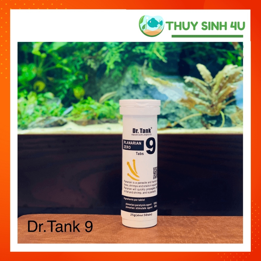 Dr.Tank hộp số 9 - Diệt sán bể thủy sinh an toàn và hiệu quả