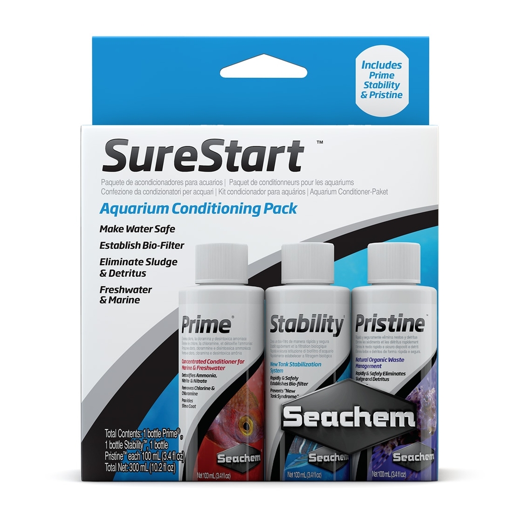 Seachem SureStart - Combo vi sinh và xử lý nước cho bể mới