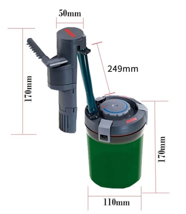 Lọc EHEIM Compact (40 – 60) cho bể cá cảnh mini, thủy sinh nano