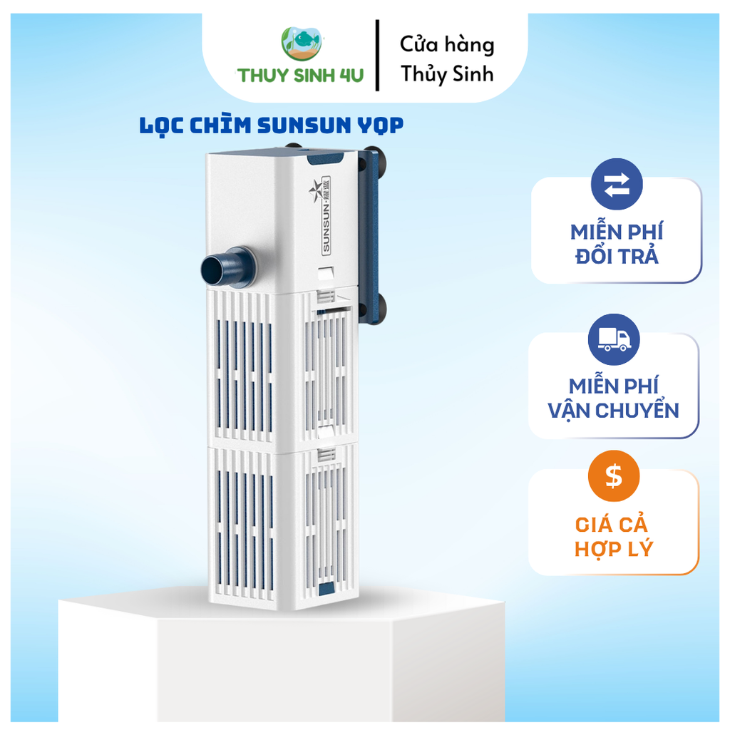 Máy Lọc Chìm Sunsun YQP: Giải Pháp Toàn Diện Cho Bể Cá Cảnh Luôn Sạch Trong
