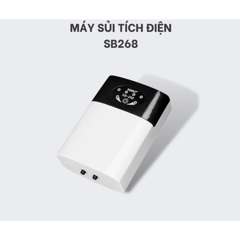 Máy sủi oxy tích điện Sobo SB-468, SB-268, SB-468 2 vòi cực khỏe cho bể cá rồng