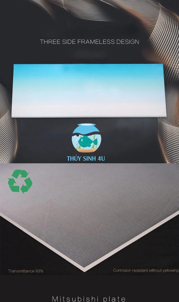 Tấm nền Light Screen YBB cho bể thủy sinh (30cm, 45cm, 60cm)