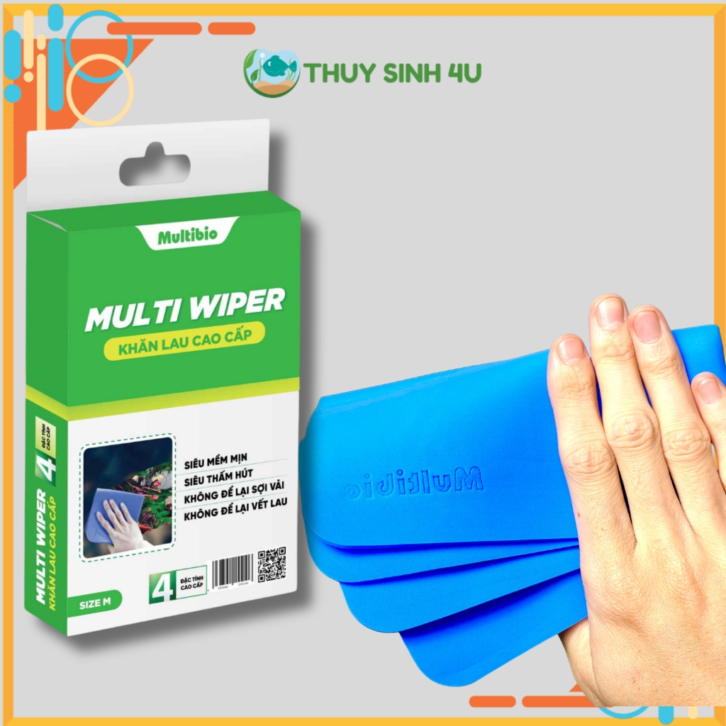 Khăn lau bể cá cao cấp Multi Wiper siêu sạch không để vệt nước