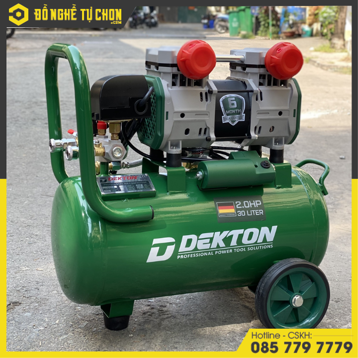 Máy Nén Khí DEKTON DK-AC3930 – 2.0HP – Bình 30L – Lưu Lượng 200L/Phút – Áp Suất 8Kg/cm² – Hàng Chính Hãng Có VAT