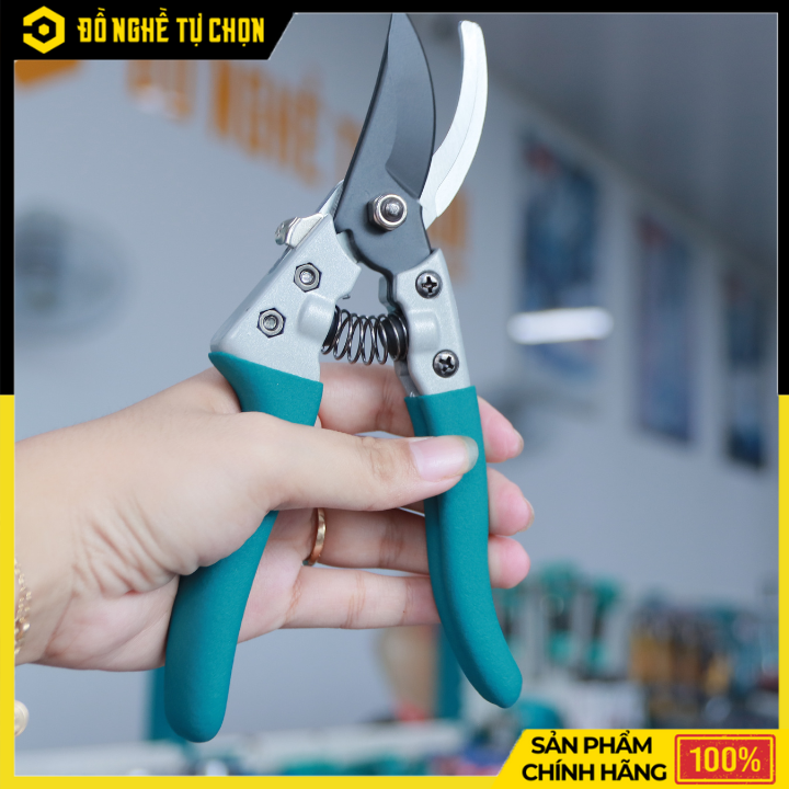 Kéo Cắt Tỉa Cành TOTAL THTP62081 – 8” (205mm) – Lưỡi Thép Carbon Sắc Bén – Tay Cầm Nhôm Bọc PVC – Hàng Chính Hãng Có VAT