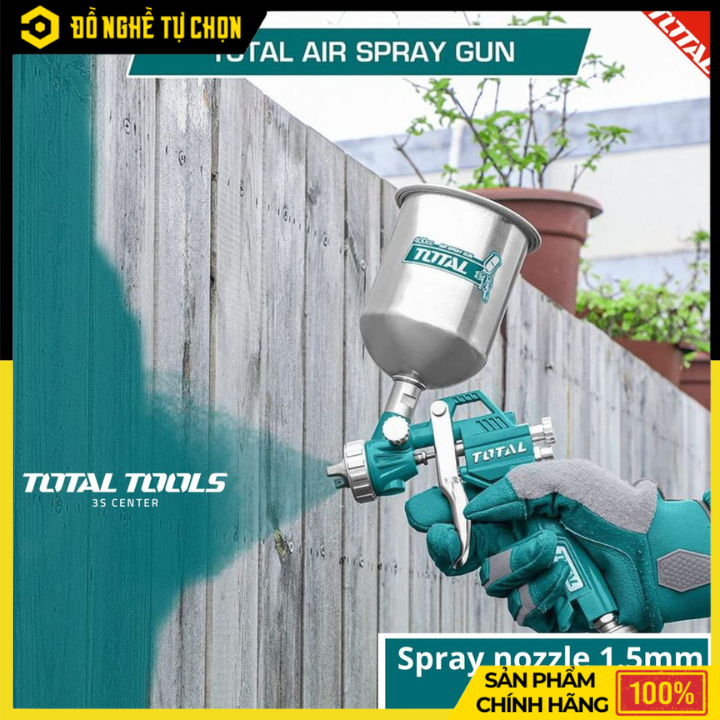 Súng phun sơn TAT10402 – Đầu phun 1.5mm, bình 400cc, phun mịn , đều màu - Hàng Chính Hãng Có VAT