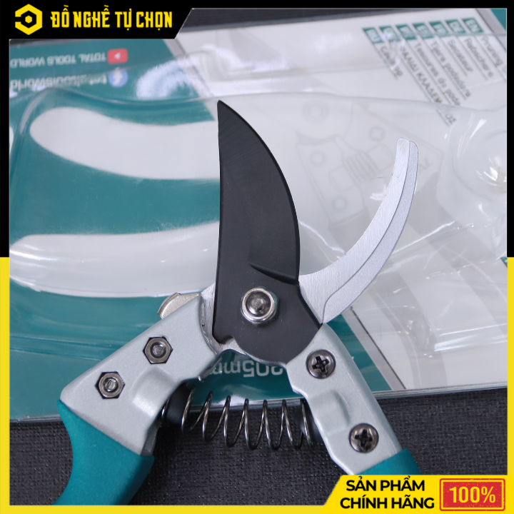 Kéo Cắt Tỉa Cành TOTAL THTP62081 – 8” (205mm) – Lưỡi Thép Carbon Sắc Bén – Tay Cầm Nhôm Bọc PVC – Hàng Chính Hãng Có VAT