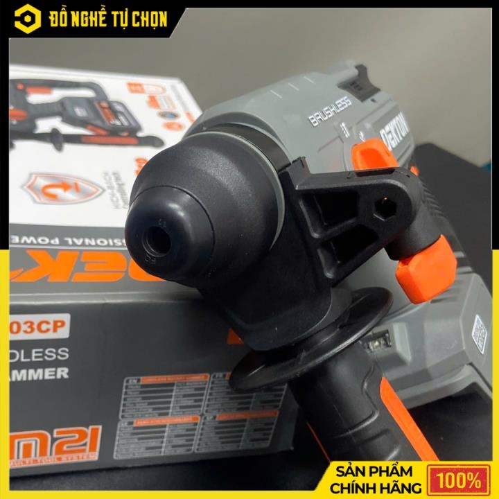 Máy Khoan Búa Pin Dekton M21-RH2603CP – Động Cơ Không Chổi Than – Lực Đập 2.6J – Đầu Kẹp SDS Plus – Hàng Chính Hãng Có VAT