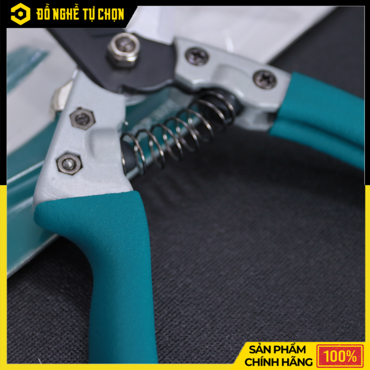 Kéo Cắt Tỉa Cành TOTAL THTP62081 – 8” (205mm) – Lưỡi Thép Carbon Sắc Bén – Tay Cầm Nhôm Bọc PVC – Hàng Chính Hãng Có VAT