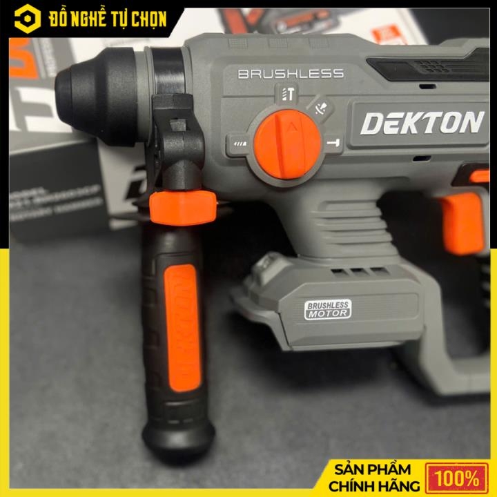 Máy Khoan Búa Pin Dekton M21-RH2603CP – Động Cơ Không Chổi Than – Lực Đập 2.6J – Đầu Kẹp SDS Plus – Hàng Chính Hãng Có VAT