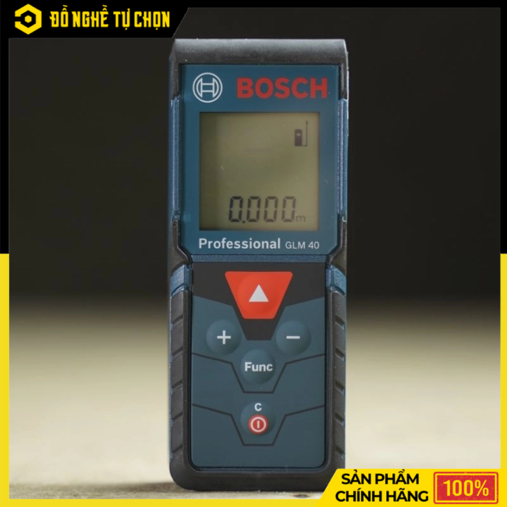 Máy đo khoảng cách laser Bosch GLM 40-12 (Tia đỏ) – Gọn nhẹ, Chính xác, Đa năng cho mọi công trình