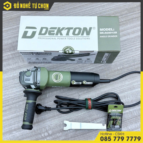 Máy Mài Đá Cầm Tay DEKTON DK-AG901XR – 900W – Công Tắc Đuôi – Khởi Động Mềm – Chống Tự Khởi Động Lại – Hàng Chính Hãng có VAT