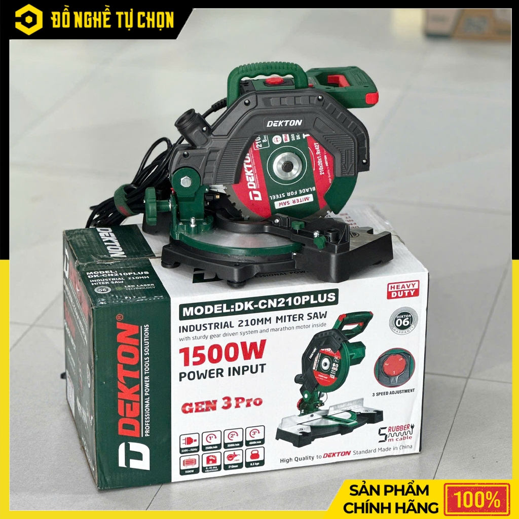 Máy cắt kim loại đặt cố định (loại cắt đứt) hiệu DEKTON, Model: DK-CN210PLUS