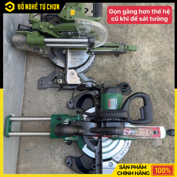 Máy Cắt Nhôm Trượt Dekton DK-CN256XPLUS – 2000W – Lưỡi 255mm 120 Răng – Có Laser Soi Đường Cắt – Hàng Chính Hãng Có VAT