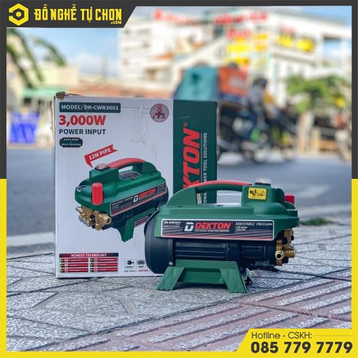 Máy xịt rửa xe (Máy phun bắn tia nước áp lực cao) hiệu DEKTON, Model: DK-CWR3001