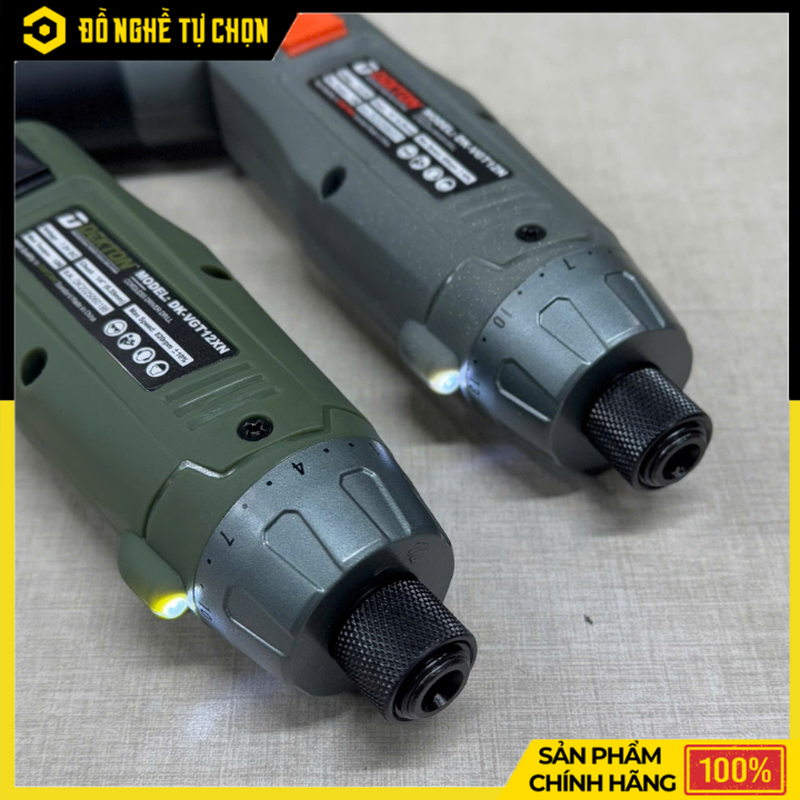 Máy vặn vít gập Dekton DK-VGT12N – Pin 7.2V – 2 Pin 2.0Ah + Sạc – Hàng Chính Hãng Có VAT