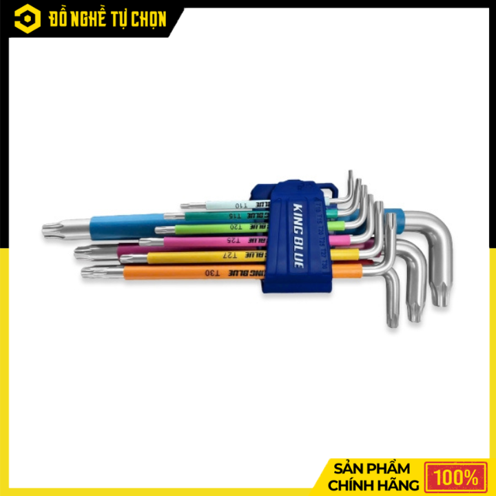 Bộ Lục Giác Đầu Hoa Thị King Blue KL9-09 – 9 Chi Tiết Thép S2 Cao Cấp, Siết Mở Chính Xác, Bền Bỉ | Hàng Chính Hãng, Có VAT