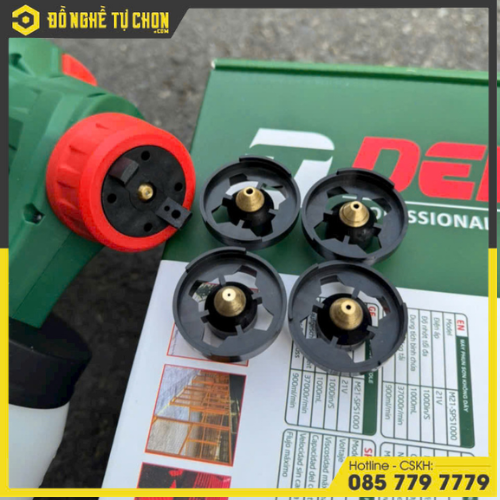 Súng phun sơn hoạt động bằng pin hiệu DEKTON, Model:M21-SPS1000