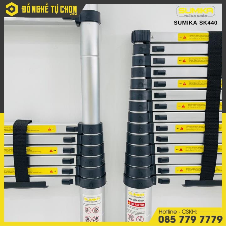 Thang Nhôm Rút Đơn 4.4m Sumika SK440