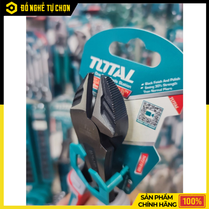 Kìm Cắt Chéo Đầu Cao Cấp Total THT27816S 200mm – Lưỡi Sắc Bén, Cắt Mạnh Mẽ, Cầm Êm Tay | Hàng Chính Hãng, Có VAT