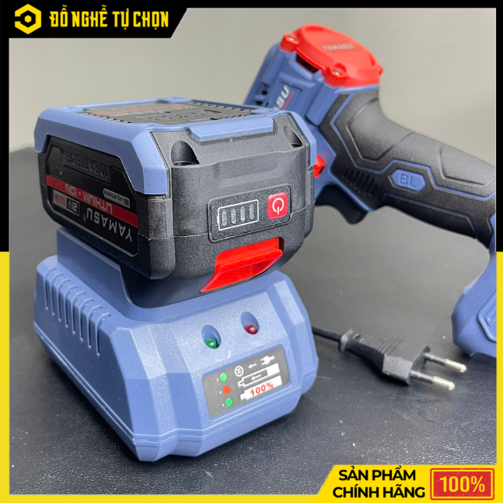 Máy Khoan Vít Pin 21V YAMASU YMS-M13 – Không Chổi Than – Lực Siết 70Nm – 20 Cấp Siết – Đầu Kẹp Ø13mm – 2 Pin – Hàng Chính Hãng Có VAT