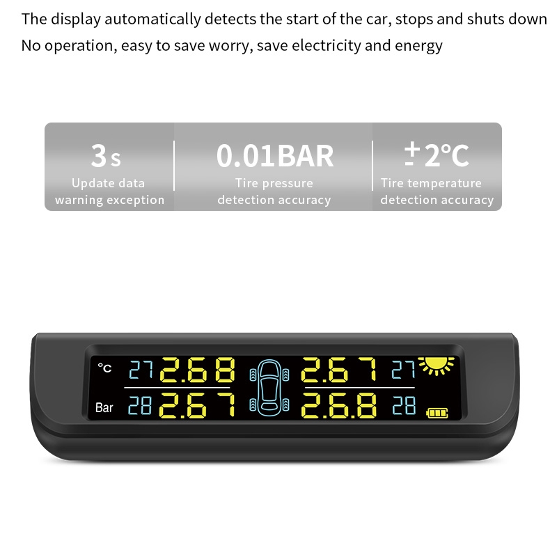 Cảm Biến Áp Suất Lốp Ô Tô TPMS Cao Cấp CareUD T882 (2 phiên bản, Gắn Trong hoặc Gắn Ngoài)