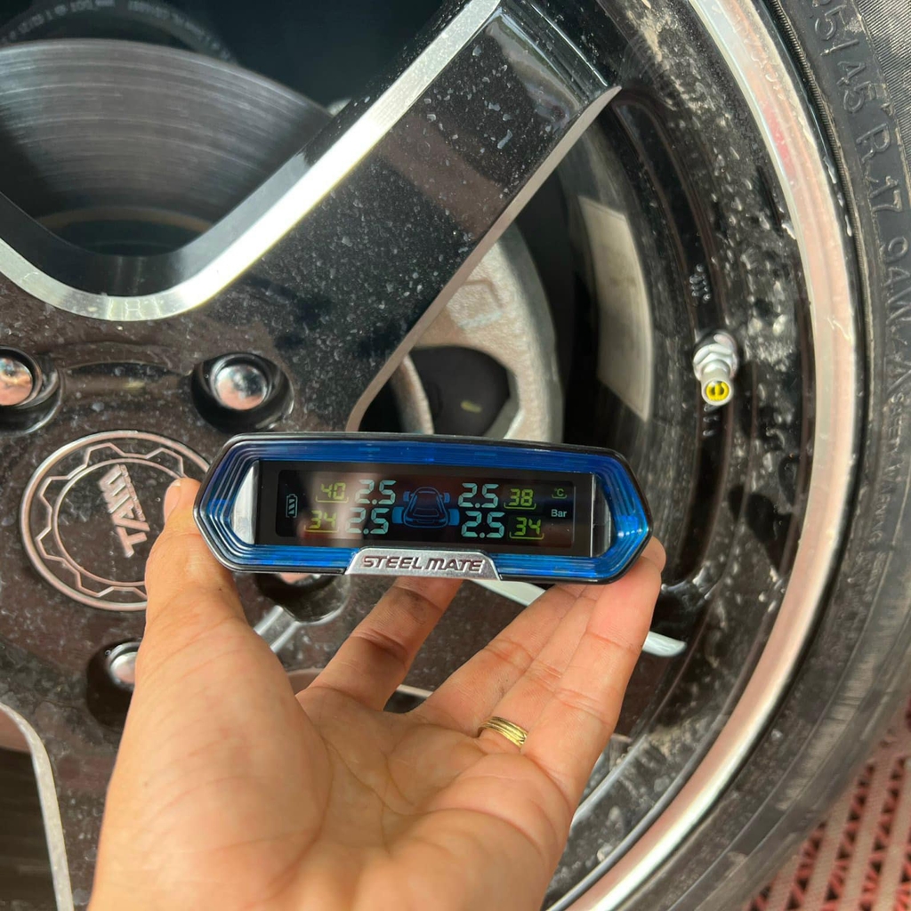 Cảm Biến Áp Suất Lốp ÔTô TPMS Cao Cấp STEELMATE TP-MT11 PRO (Cảm Biến Gắn Trong) - Hàng Chính Hãng