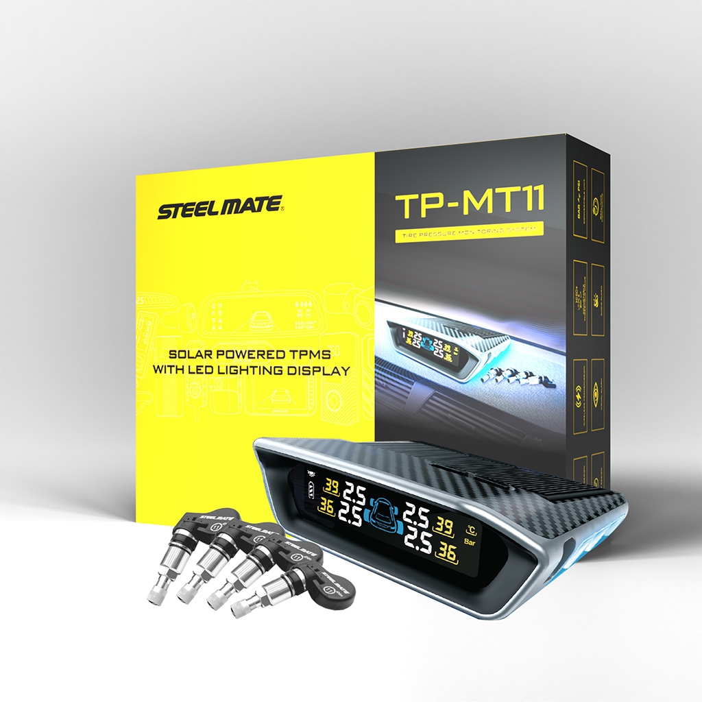 Cảm Biến Áp Suất Lốp ÔTô TPMS Cao Cấp STEELMATE TP-MT11 PRO (Cảm Biến Gắn Trong) - Hàng Chính Hãng