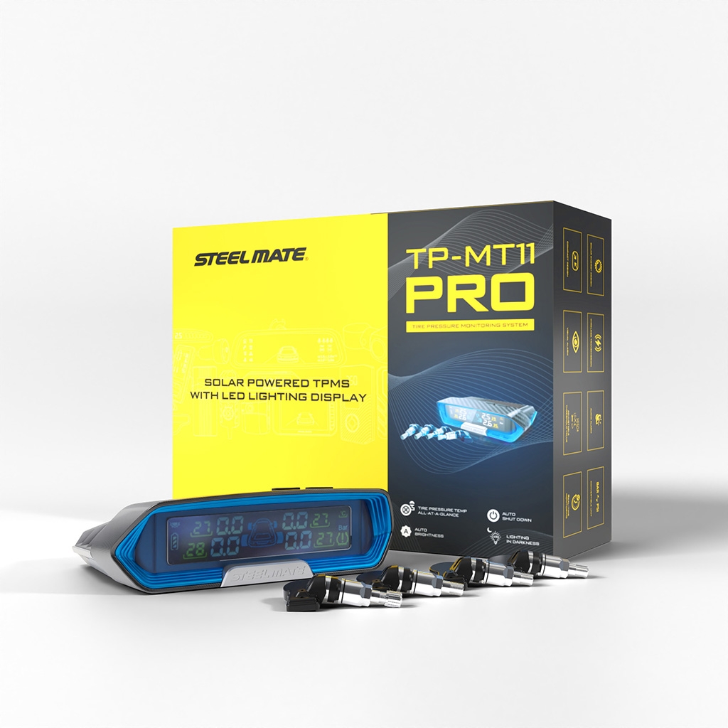 Cảm Biến Áp Suất Lốp ÔTô TPMS Cao Cấp STEELMATE TP-MT11 PRO (Cảm Biến Gắn Trong) - Hàng Chính Hãng
