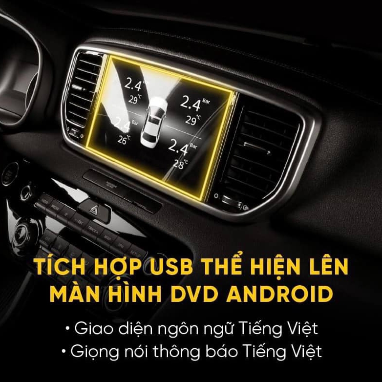 Cảm Biến Áp Suất Lốp ÔTô TPMS Cao Cấp STEELMATE TP-MT30 Kết Nối Màn Hình Android - Hàng Chính Hãng