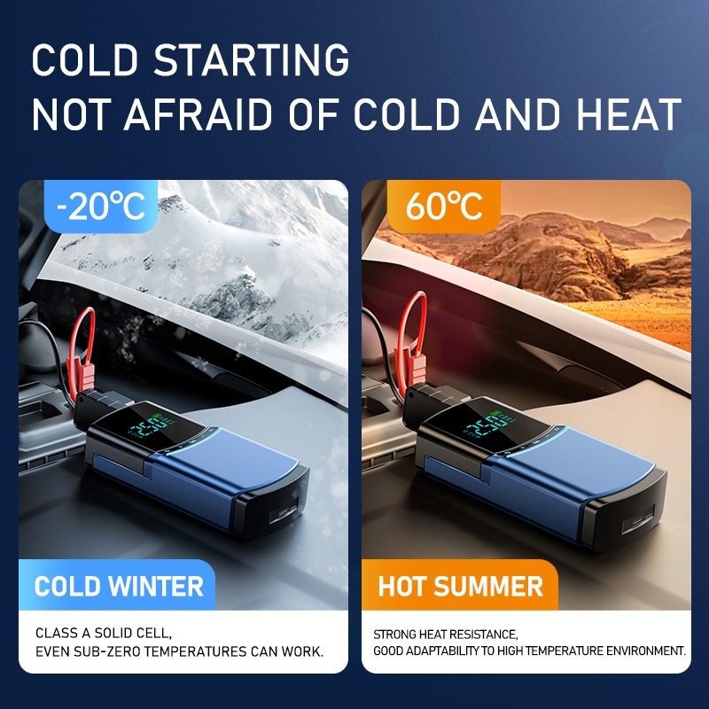 Bộ Kích Nổ Ô Tô Kiêm Bơm Lốp Đa Năng Buwei Cao Cấp Sạc Dự Phòng 12.000mAh (hàng chính hãng)