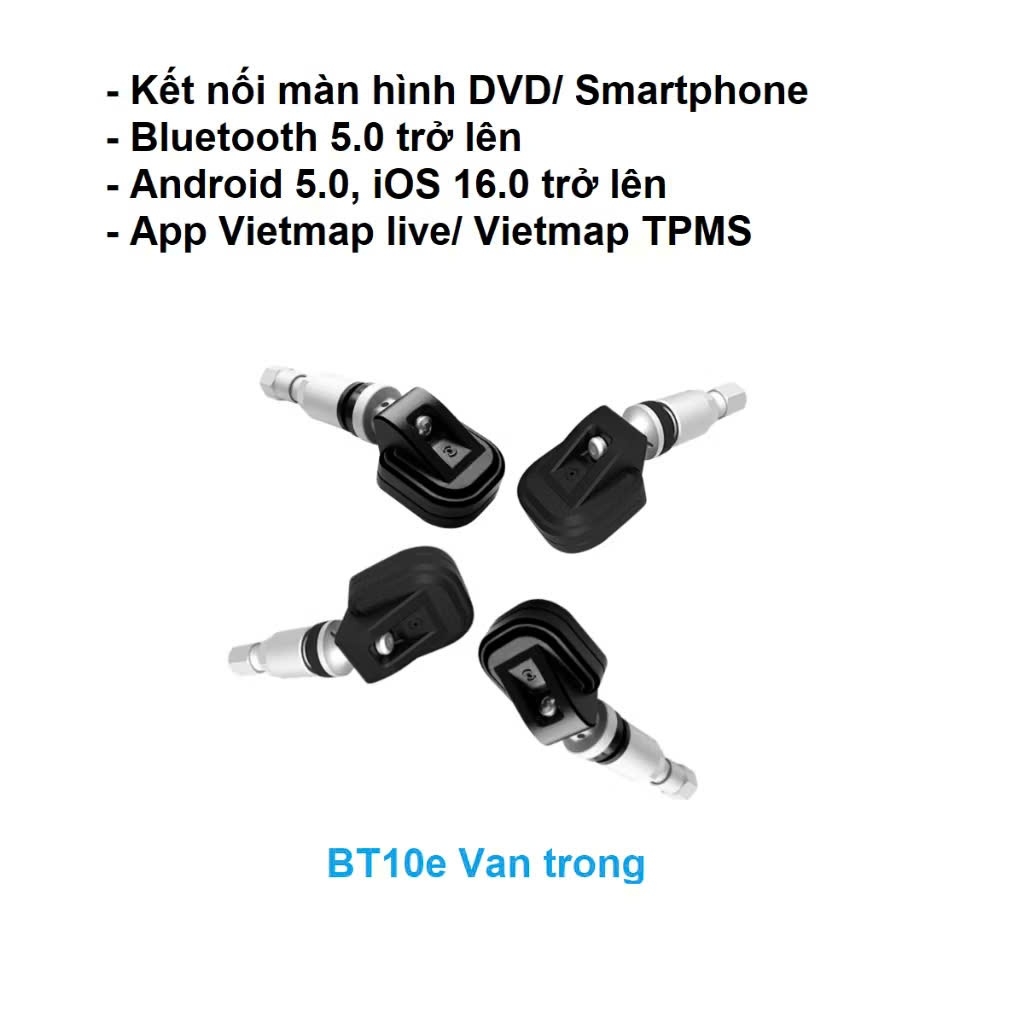 Cảm Biến Áp Suất Lốp Vietmap BT10 Bluetooth 5.0 Kết nối Android Box / Màn Hình Android / Điện Thoại