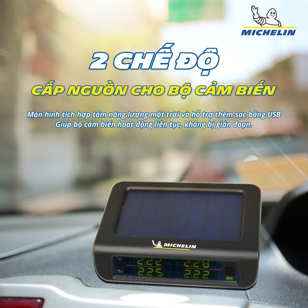 Cảm Biến Áp Suất Lốp Ô Tô Michelin TPMS 501B-M CAO CẤP cảm biến Gắn Trong (phiên bản 2025)