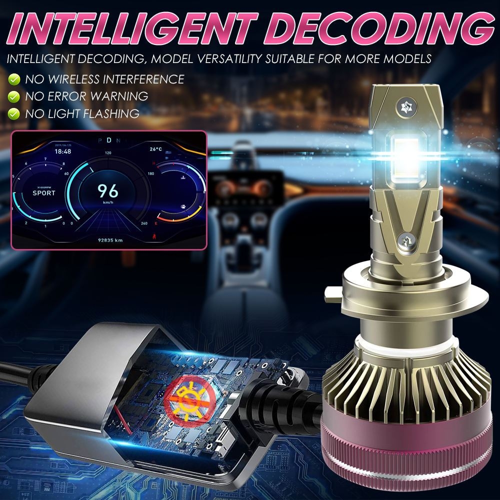 Đèn LED Ô Tô Cao Cấp AKE K13 Siêu Sáng 2 Nhiệt Màu 3000K/6000K Chân H1 H3 H4 H7 H11 9005 9006 9012