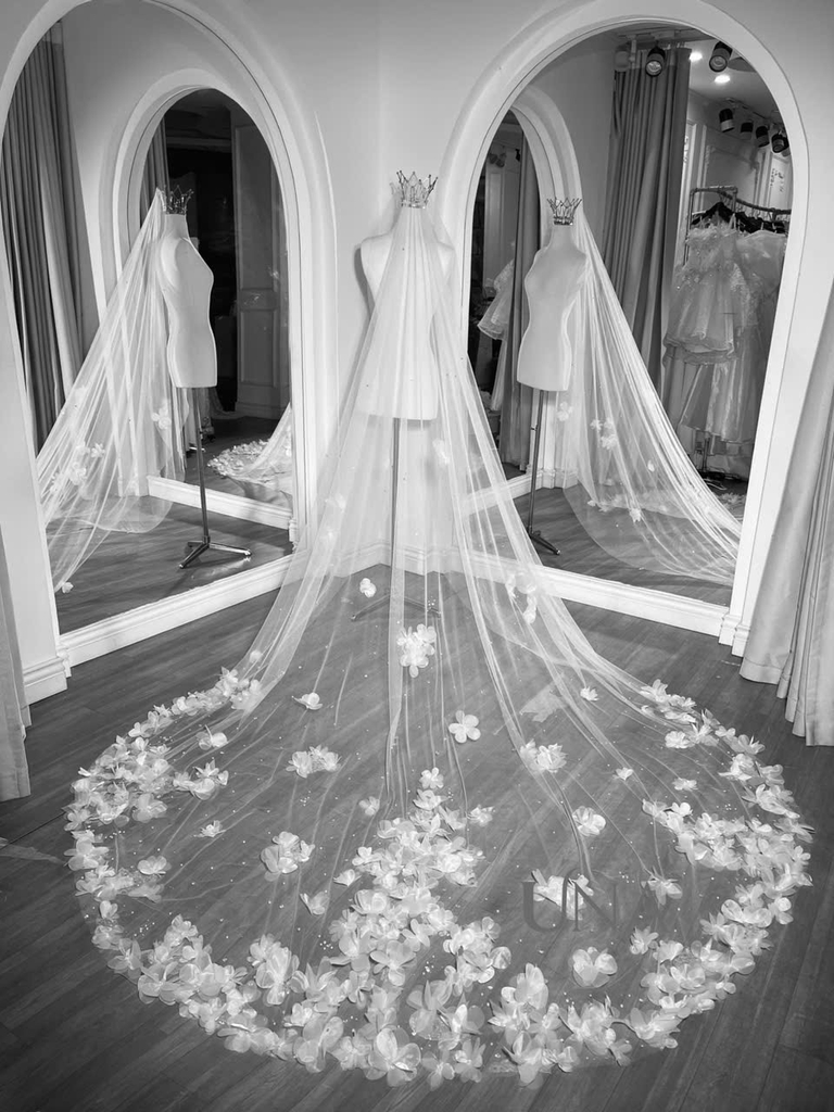 Voan Cài Đầu Cô Dâu V01