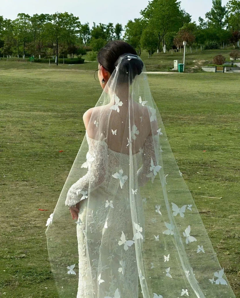 Voan Cài Đầu Cô Dâu V13