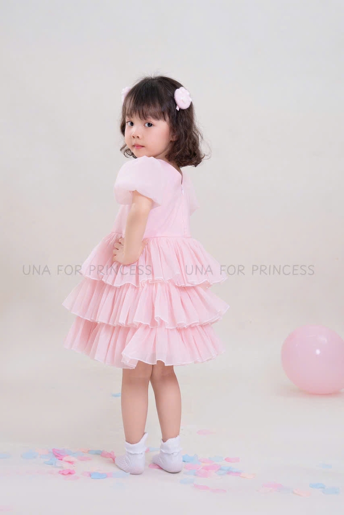 Váy Công Chúa Bé Gái Thiết Kế 2in1 Đuôi Có Thể Tháo Rời - Đầm Dự Tiệc Cao Cấp UNA FOR PRINCESS