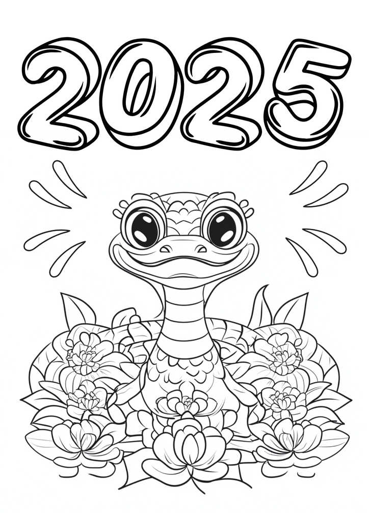 tranh tô màu tết 2025 cho trẻ 9 tuổi ảnh 1