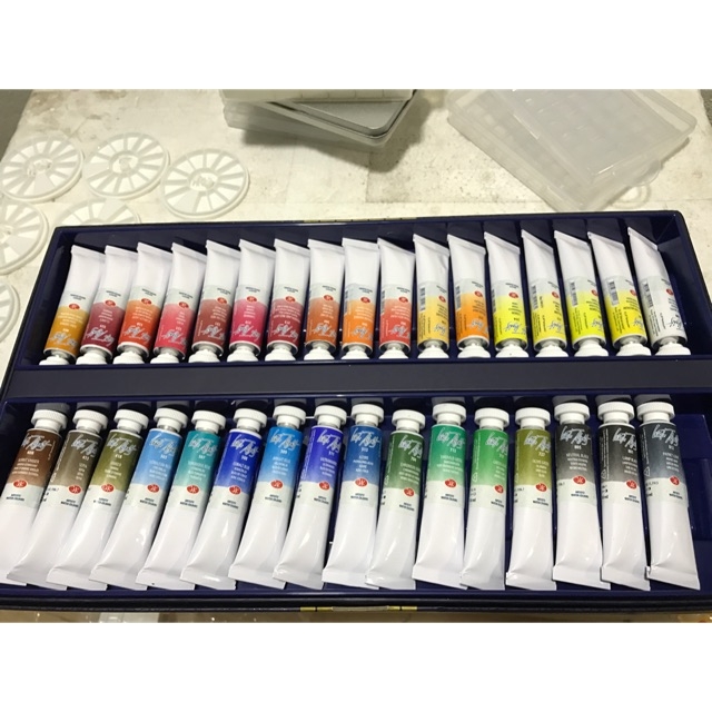 P1 Màu nước White Nights tuýp lẻ 10ml &fullpan nén ~2.5ml