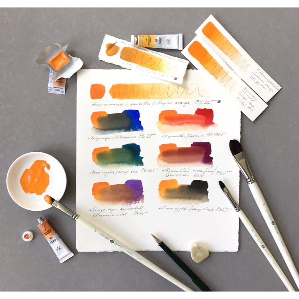 P4 Màu nước White Nights tuýp lẻ 10ml &fullpan nén ~2.5ml